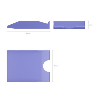 Лоток для бумаг пластиковый ErichKrauseR Office, Pastel, фиолетовый 3