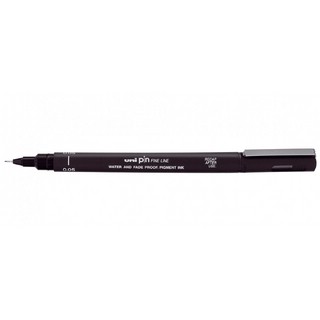Ручка капиллярная Uni PIN 005-200, 0.05 мм, цвет черный