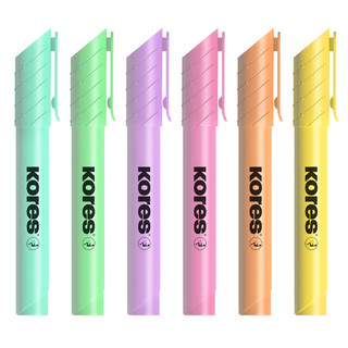 Текстовыделители 'High Liner Plus', 1-5 мм, 6 цветов, Kores 2