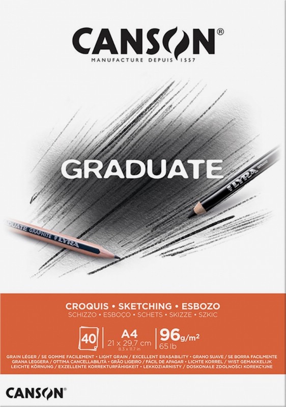 Альбом для эскизов А4, 40 листов, 96 гр. (400110362)