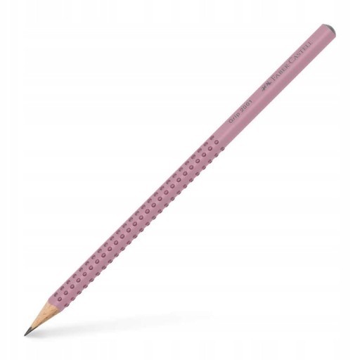 Карандаш чернографитный Grip 2001, B, серо-розовый корпус, Faber-Castell
