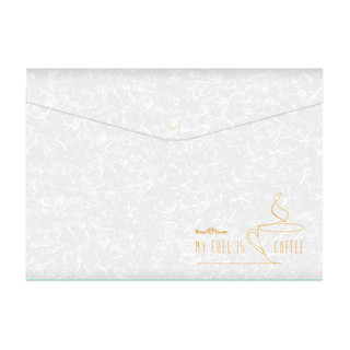 Папка конверт на кнопке 'Кофе брейк' А4