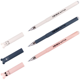Ручка гелевая стираемая MESHU "Cutes", синяя, 0,5мм, софтач, корпус ассорти. Цена за 1 шт.