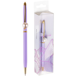 Ручка шариковая автоматическая MESHU "Lilac jewel" 1.0 мм, чернила синие, корпус лиловый (жемчужина)