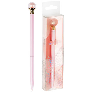 Ручка шариковая автоматическая MESHU "Pink pearl" 1.0 мм, чернила синие, корпус розовый (шар)