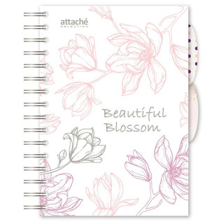 Бизнес-тетрадь на спирали 'Flower DreamsBlossom', А5, 140 листов, клетка, Attache Selection