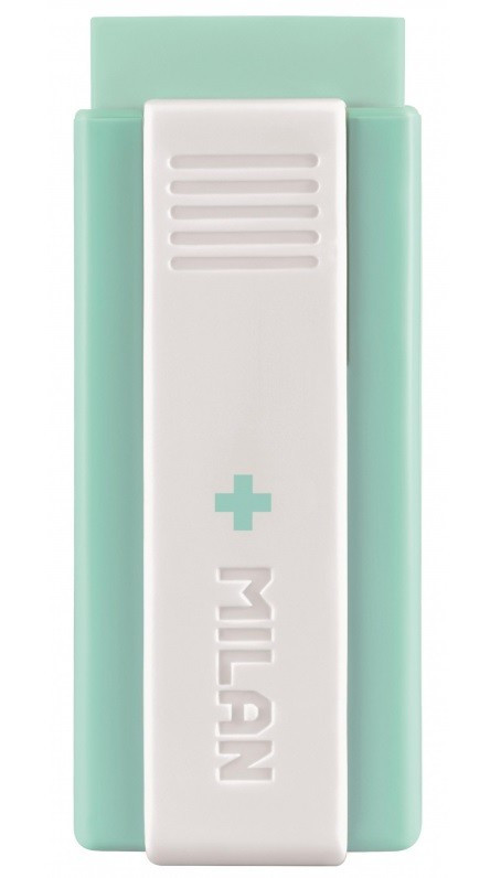 Ластик из пластика 'Milan. Office 320' бирюзовый/зеленый