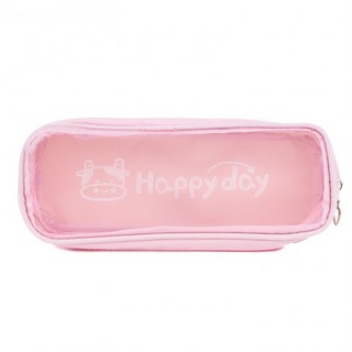 Пенал 'Happy day' 1 отделение на молнии, розовый, Kawaii Factory