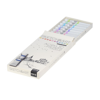 Краски акриловые, 12 цветов / 12 мл, пастельные 2