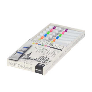 Краски акриловые, 6 цветов / 12 мл 2