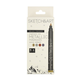 Набор маркеров металлик 'Sketch&Art', 5 цветов 1