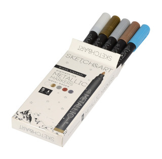 Набор маркеров металлик 'Sketch&Art', 5 цветов 3