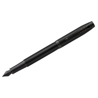 Ручка перьевая Parker 'IM Achromatic Black' синяя, 0,8мм, подарочная упаковка