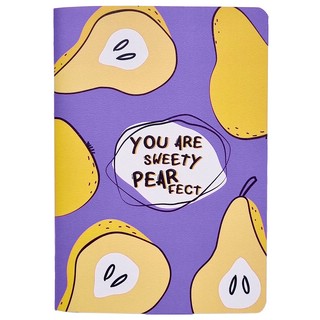 Тетрадь Fruits.груша, А5, 48 л, клетка, мягкий переплет, скре...