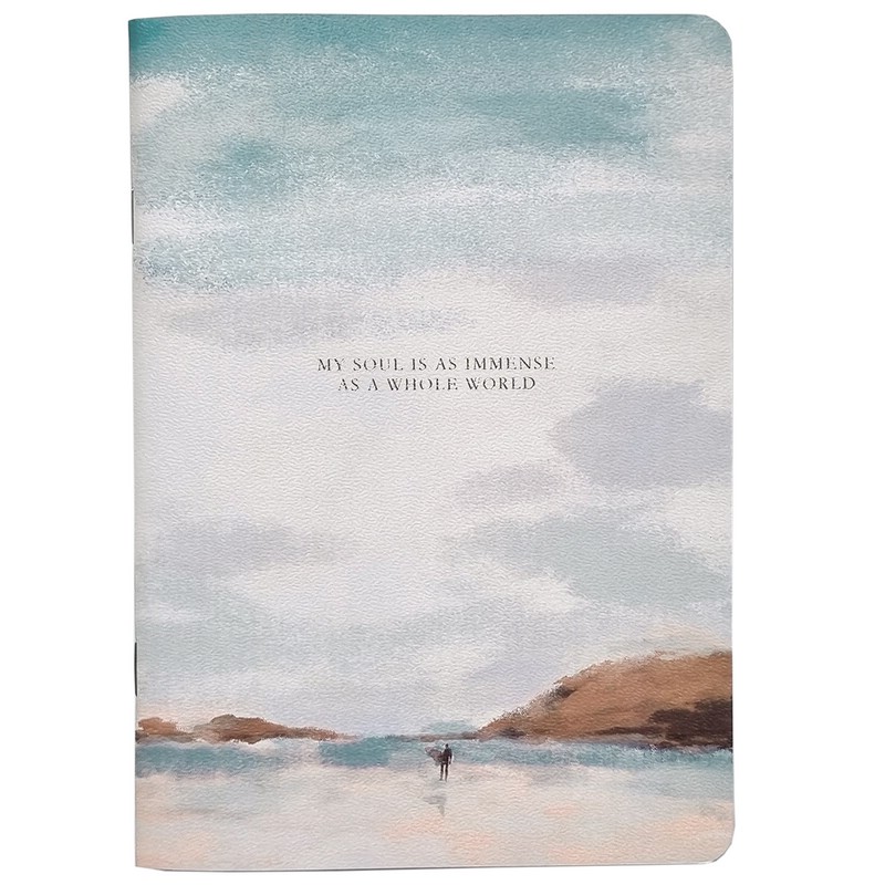 Тетрадь View.пляж, А5, 40 л, клетка, мягкий переплет, скрепка, Be Smart