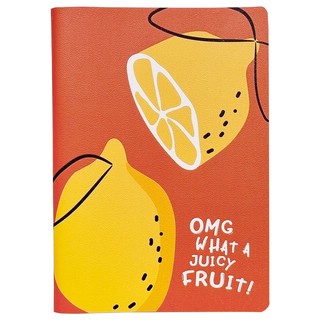 Тетрадь Fruits.лимон, А5, 40 л, клетка, мягкий переплет, скрепка, Be Smart