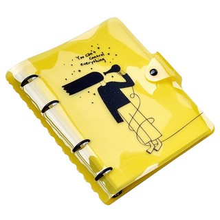 Тетрадь Situation.желтый, А5, 120 л, клетка, на кольцах, пластик, Infolio 2