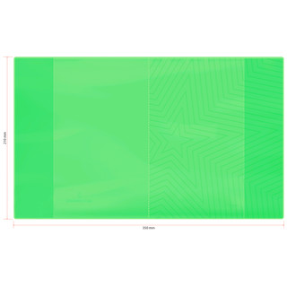 Обложка 210х350 'Neon Star' для дневников и тетрадей, ПВХ, Greenwich Line, зеленая