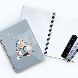 Тетрадь Blogger.зеркало, А4, 96 л, клетка, спираль, Be Smart 2