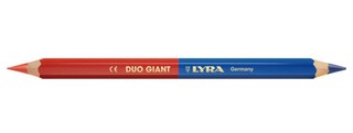 Карандаш двухцветный для плотников, толстый LYRA-DUO