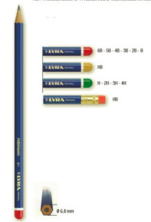 Карандаш ч/г Robinson, 4H, LYRA 2