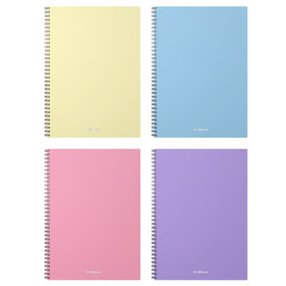 Тетрадь А4, 80 листов, клетка, пластик.обложка на спирали ErichKrause Pastel, ассорти. Цена за 1 шт. 2