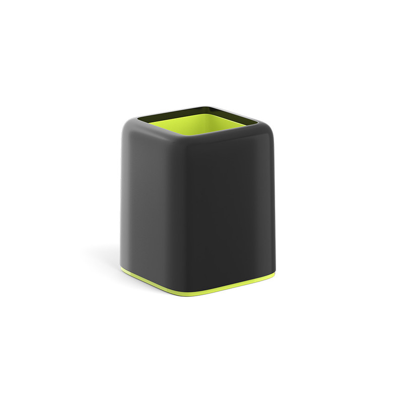 Подставка наст.пластик ErichKrause Forte Accent, черный с желтой вставкой