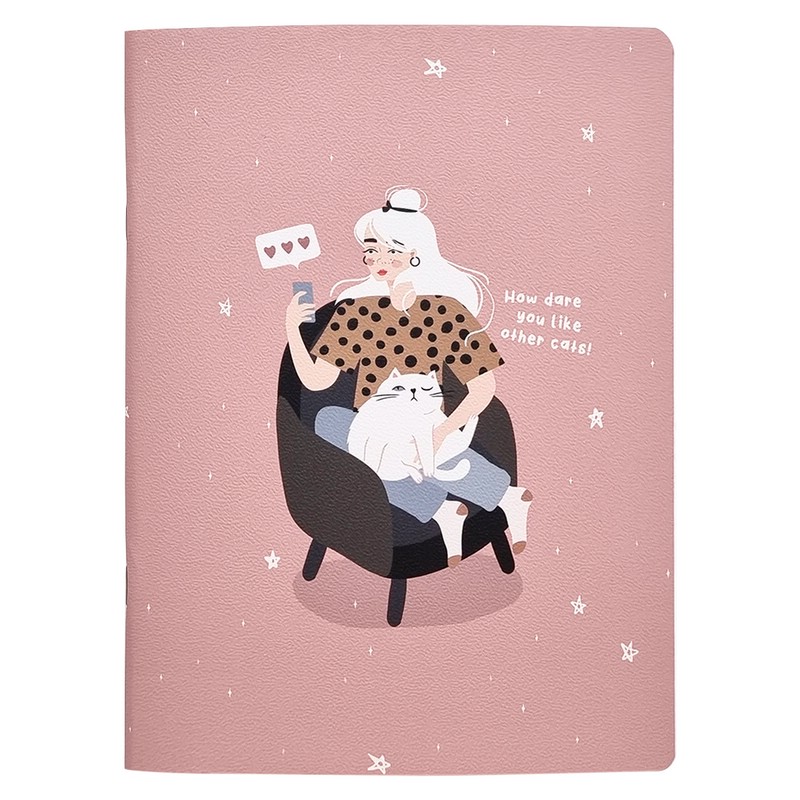 Тетрадь Blogger.кресло 48 л, А5+, клетка, на скрепке, Be Smart