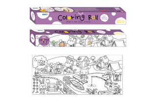 Ролик самоклеящийся для раскрашивания 'Деревня' 31х355 см, Stick`n 2