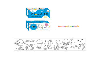 Ролик самоклеящийся для раскрашивания 'Море' Stick`n 5