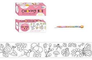 Ролик самоклеящийся для раскрашивания 'Насекомые' 10х243 см, ...