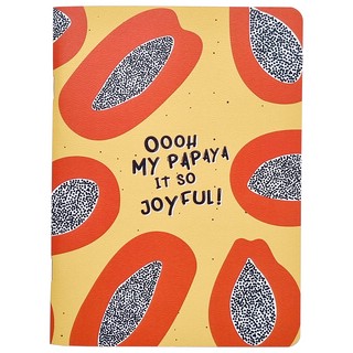 Тетрадь Fruits.папайя 48 л, А5+, клетка, на скрепке, Be Smart