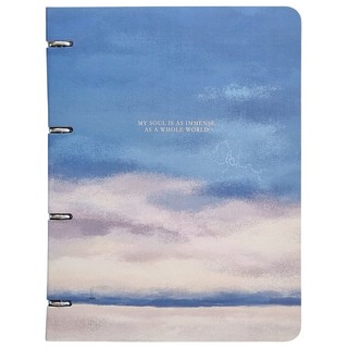 Тетрадь View.небо, А4, 120 л, клетка, на кольцах, Be Smart