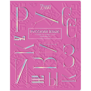 Тетрадь предметная Русский язык 'Znaki' 48 листов