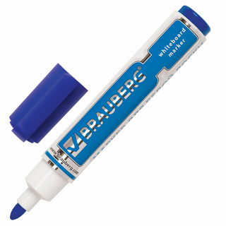 Маркер стираемый для белой доски Brauberg NEO, синий, 5 мм, с...