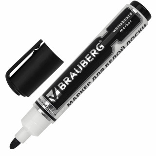 Маркер стираемый для белой доски Brauberg NEO, черный, 5 мм, ...