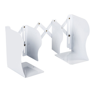 Подставка-держатель для книг и учебников раздвижная, металлическая, BRAUBERG (белая) 3