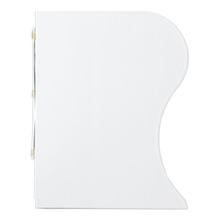 Подставка-держатель для книг и учебников раздвижная, металлическая, BRAUBERG (белая) 5