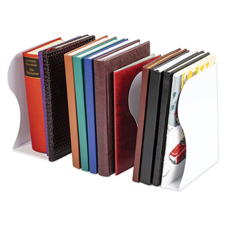 Подставка-держатель для книг и учебников раздвижная, металлическая, BRAUBERG (белая) 6