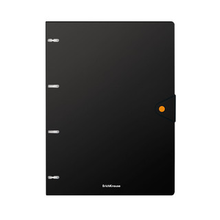 Тетрадь А4, 80л, клетка, пластиковая обложка на кнопке, кольца, ErichKrause Accent, ассорти. Цена за 1 шт. 3