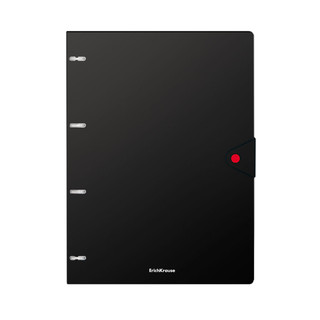 Тетрадь А4, 80л, клетка, пластиковая обложка на кнопке, кольца, ErichKrause Accent, ассорти. Цена за 1 шт. 6