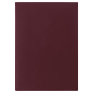 Папка адресная бумвинил А4 без надписи, бордовая, STAFF Basic 2