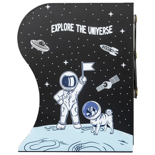 Подставка-держатель для книг и учебников 'Космос' раздвижная, металлическая, Юнландия 9