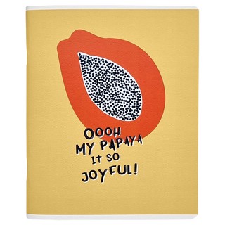 Тетрадь Fruits.папайя 48 л, А5, клетка, на скрепке, Be Smart