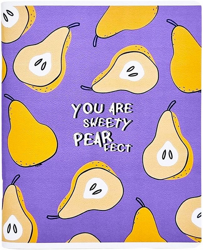 Тетрадь Fruits.груша 48 л, А5, клетка, на скрепке, Be Smart