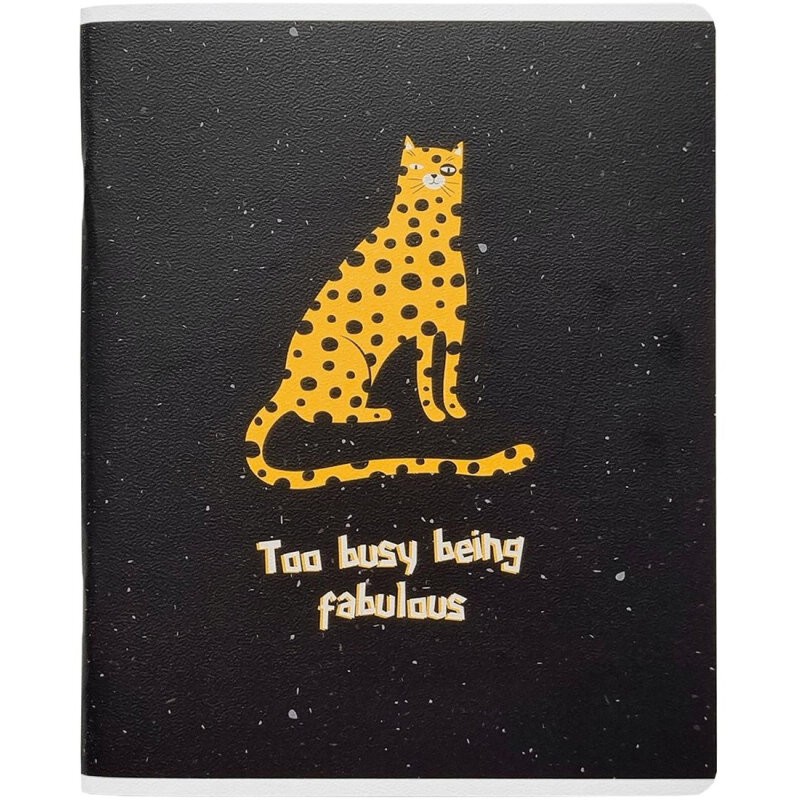 Тетрадь Silly.леопард 48 л, А5, клетка, на скрепке, Be Smart