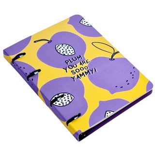 Тетрадь Fruits.слива, А5, 80 л, клетка, на кольцах, Be Smart 2
