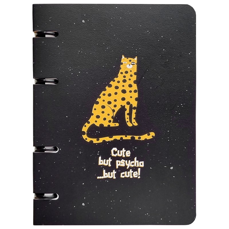 Тетрадь Silly.леопард, А5, 80 л, клетка, на кольцах, Be Smart