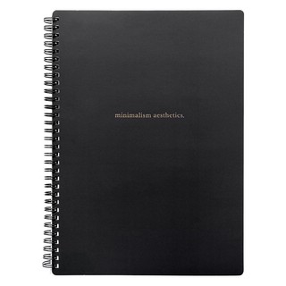 Тетрадь Aesthetics.черный, А4, 96 л, клетка, мягкий переплет,...