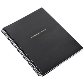 Тетрадь Aesthetics.черный, А4, 96 л, клетка, мягкий переплет, спираль, Be Smart 2